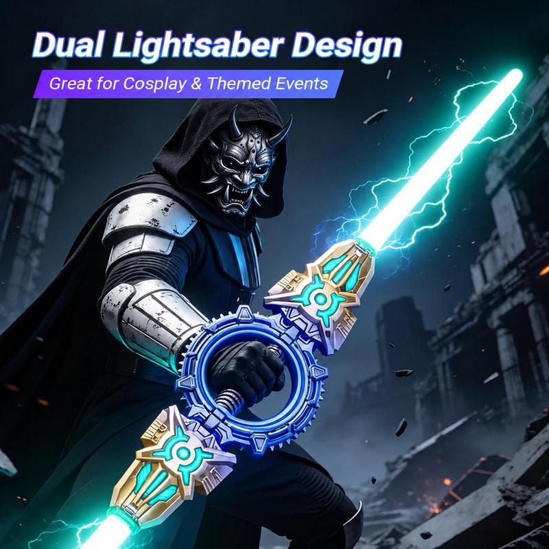 Dual Light-Up Sword with two illuminated blades