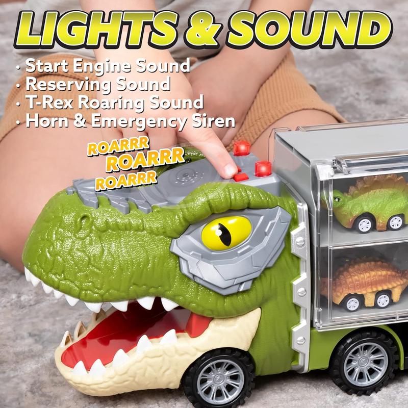 Dino Chomp Hauler Truck Set 6