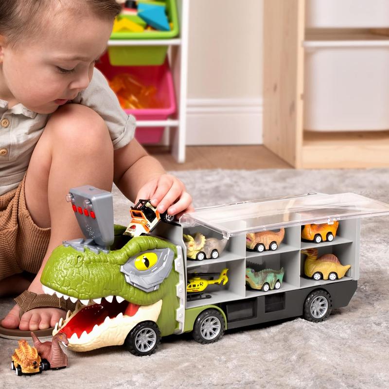 Dino Chomp Hauler Truck Set 8